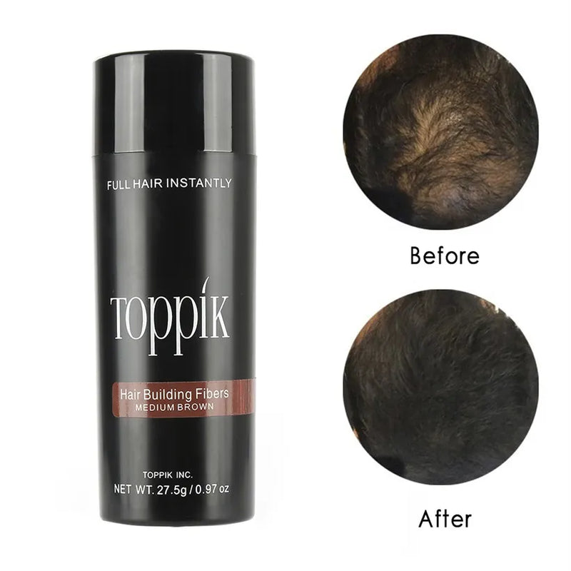 Toppik Hair Fibers Keratin Thickening Spray Hair Growth Powder Wig Regrowth For Woman Man Hair Building Fibers Loss Product